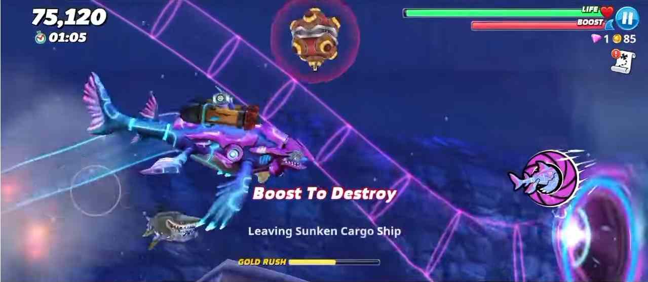 Tải Hungry Shark World 6.1.6 MOD Menu VIP, Tiền, Cá Khổng Lồ, Camera Rộng APK