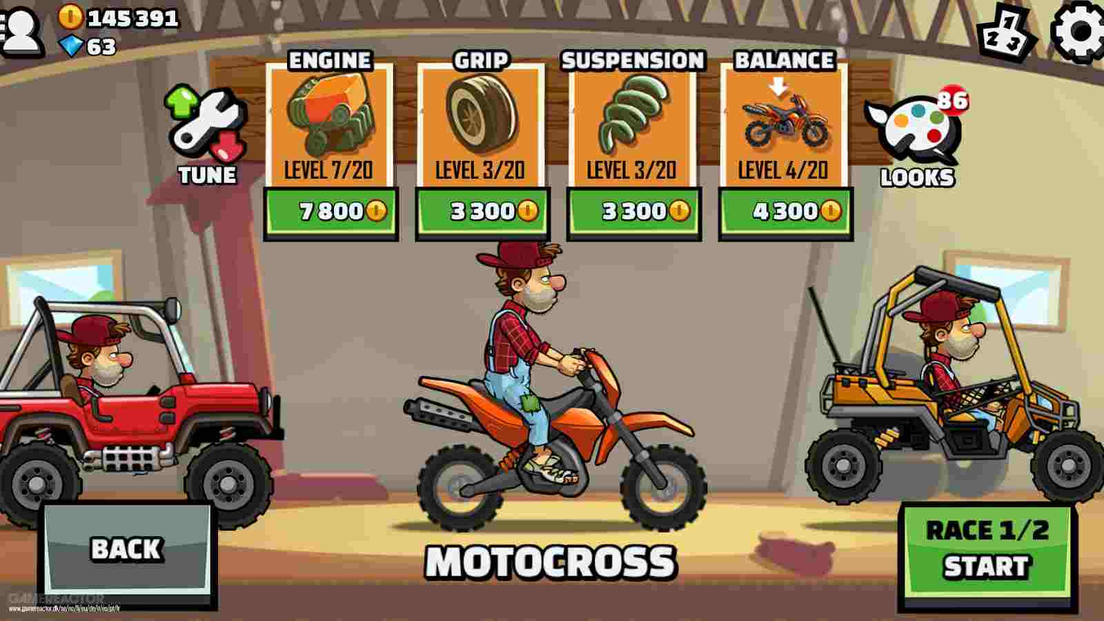 General introduction to the game Hill Climb Racing 2