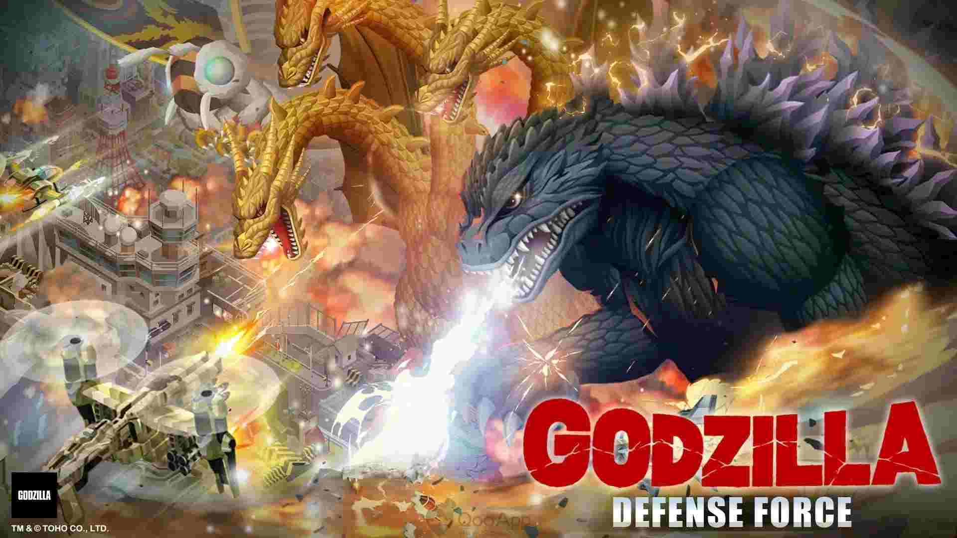 Godzilla Defense Force APK 2.3.18 Menu VIP, Full Tiền, Bột, Người định cư, Xnium/Vé