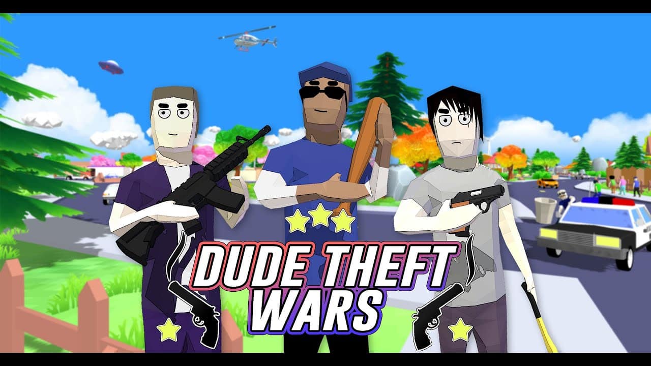 Tải Dude Theft Wars 0.9.0.9c3 MOD Menu VIP, Rất Nhiều Tiền, Đan Vô Hạn, Bất Tử APK