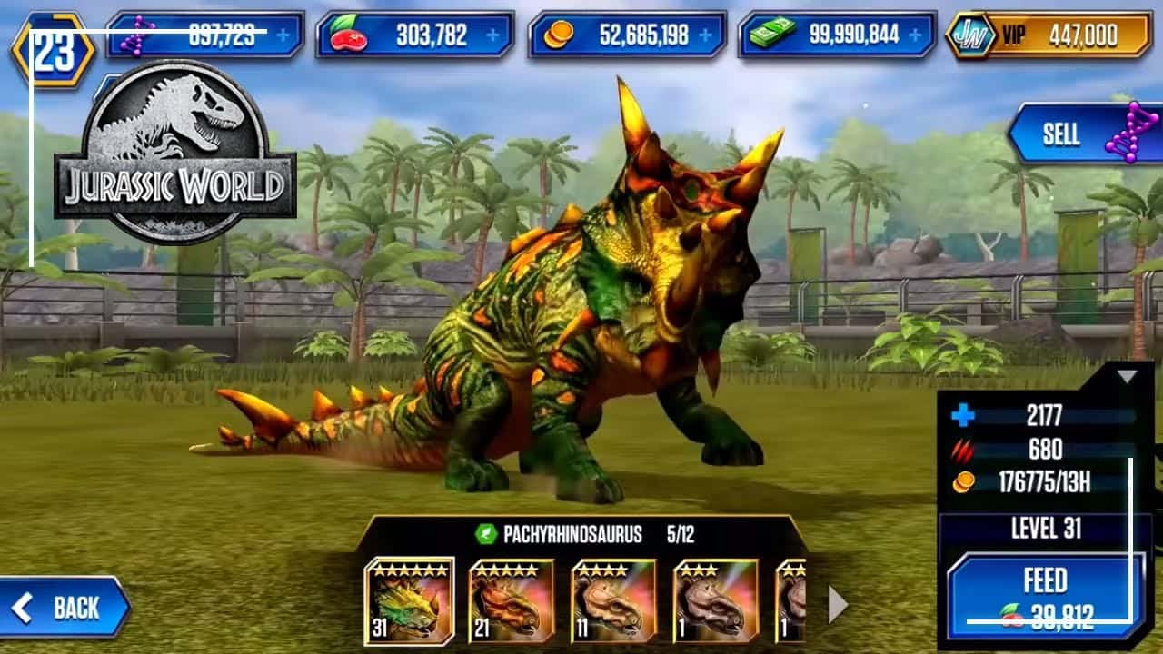 Tải Jurassic World The Game 1.77.5 MOD Rất Nhiều Tiền, Mua Sắm APK