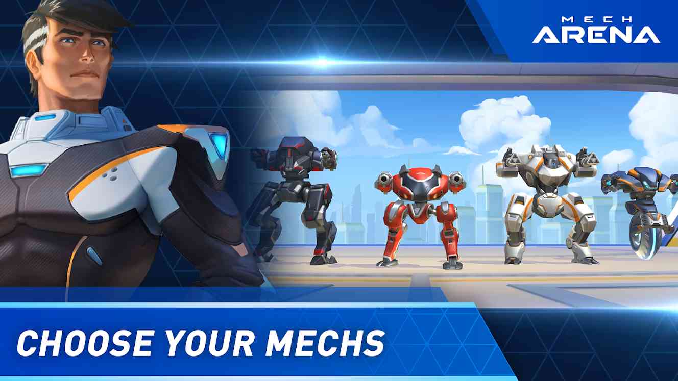 Mech Arena APK 3.270.00 Menu VIP, Tiền, Không Hồi Chiêu