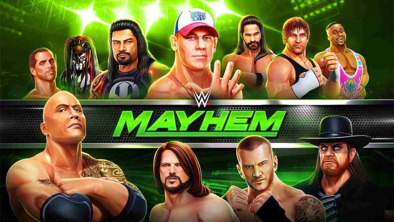 WWE Mayhem APK 1.81.127 Menu VIP, Unlimited Money gold, All characters superstars unlocked