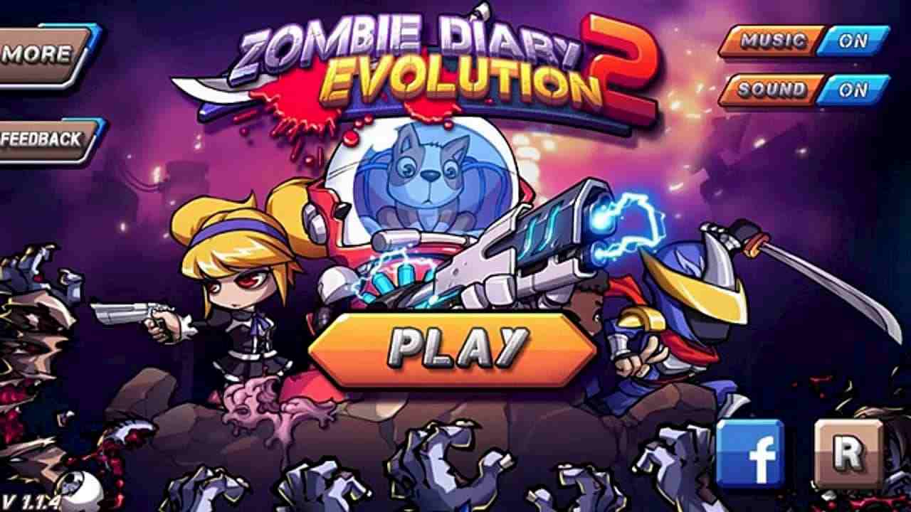 Zombie Diary 2 Evolution 1.2.5 MOD Mua Vũ Khí, Rất Nhiều Tiền APK