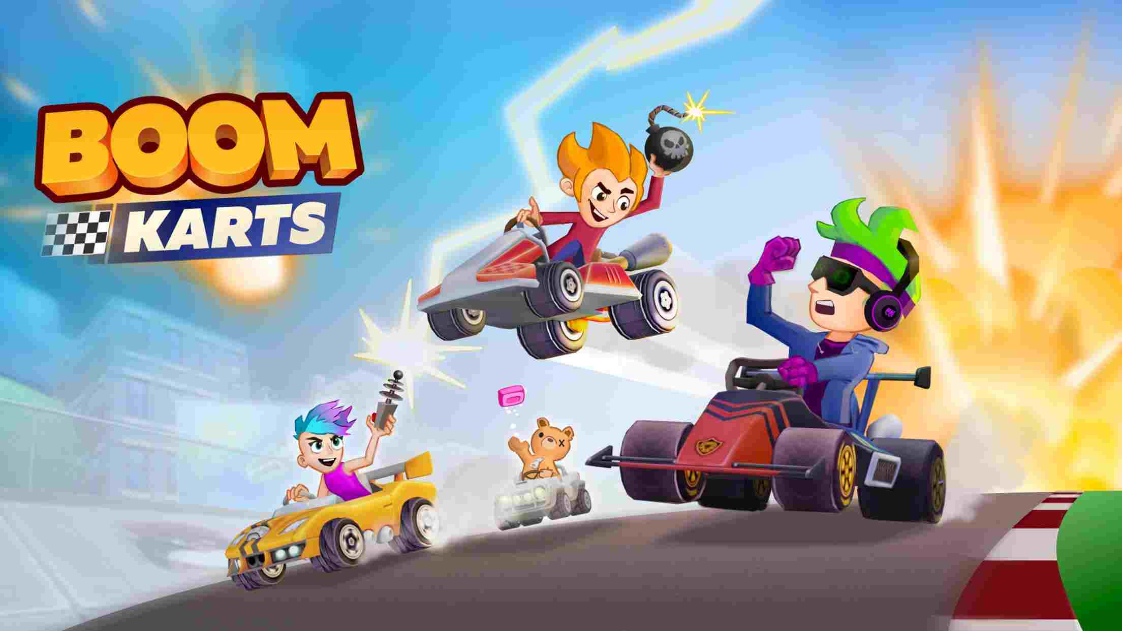 Boom Karts 1.45.0 MOD Menu VIP, Mở khóa xe, Tốc Độ GAME APK