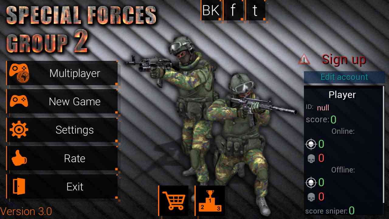 Special Forces Group 2 4.21 MOD Menu VIP, Lots of Money ammo, Unlocked all skins, God mode, aimbot APK