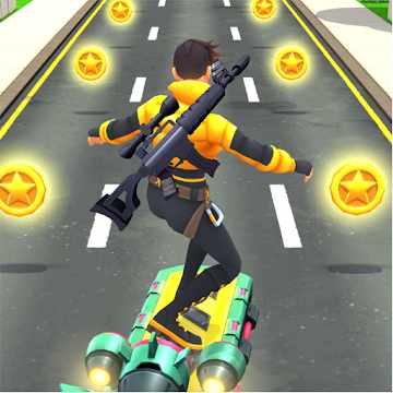 Battle Run and Gun 1.9.5 MOD Menu VIP, Unlimited Money, Gems, Lots of Ammo, Fast Levels APK icon