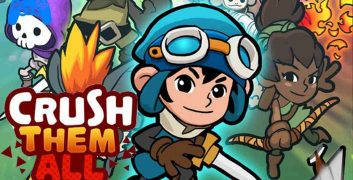 Crush Them All 2.0.631 MOD Menu VIP, Full Kim Cương, Nâng Cấp Free Anh Hùng, Công Việc APK image