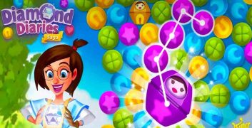 Diamond Diaries Saga 1.76.4 MOD VIP, Unlimited Lives, Cheat Panel APK image