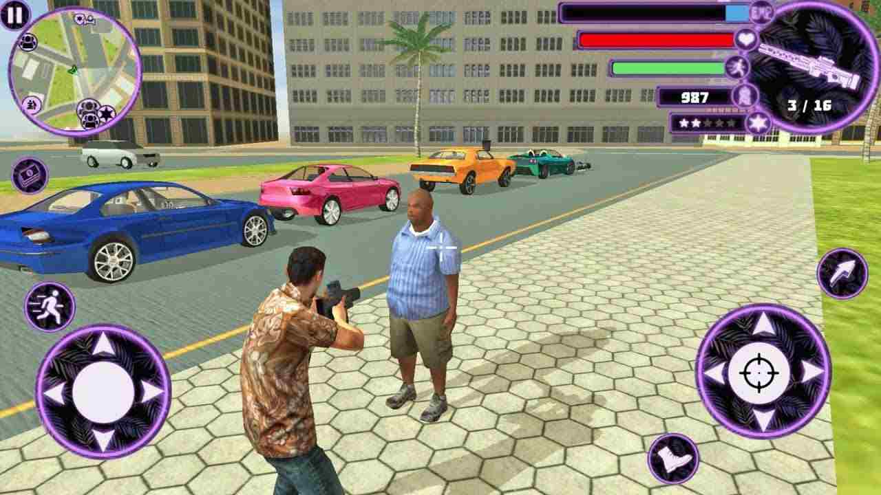 Miami Crime Simulator 3.1.9 MOD Menu VIP, Lots of Money gems, all cars unlocked APK