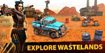 Dead Paradise Car Race Shooter 1.9 MOD Menu VIP, Lots of Money, HP, Rocket, Niro, Gasoline APK image