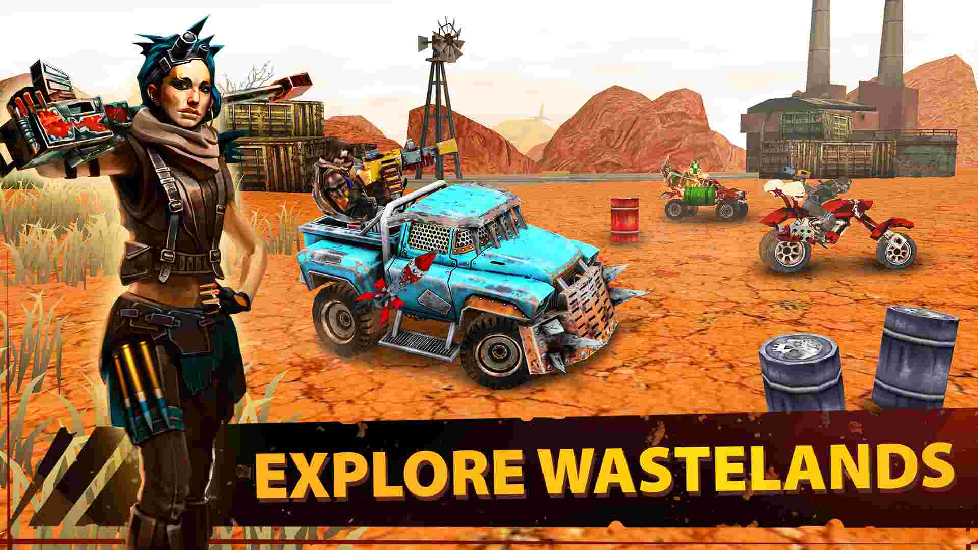 Dead Paradise Car Race Shooter APK 2.4 Menu VIP, Rất Nhiều Tiền, HP, Tên Lửa, Niro, Xăng