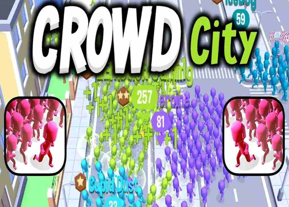 Crowd City 2.9.13 MOD Menu VIP, Rất Nhiều Tiền, Đã Mở Khóa Skins, Thời Gian, Tốc Độ APK