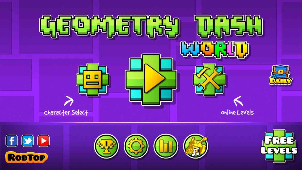 Tải Geometry Dash World 2.2.14_ad MOD Nhiều Tiền Tệ, Đã Mở Khóa APK