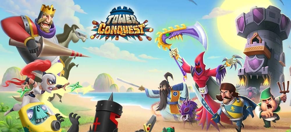 Tải Tower Conquest 23.0.18g MOD Tiền, Kim Cương, Đá Qúy, Full Hero APK