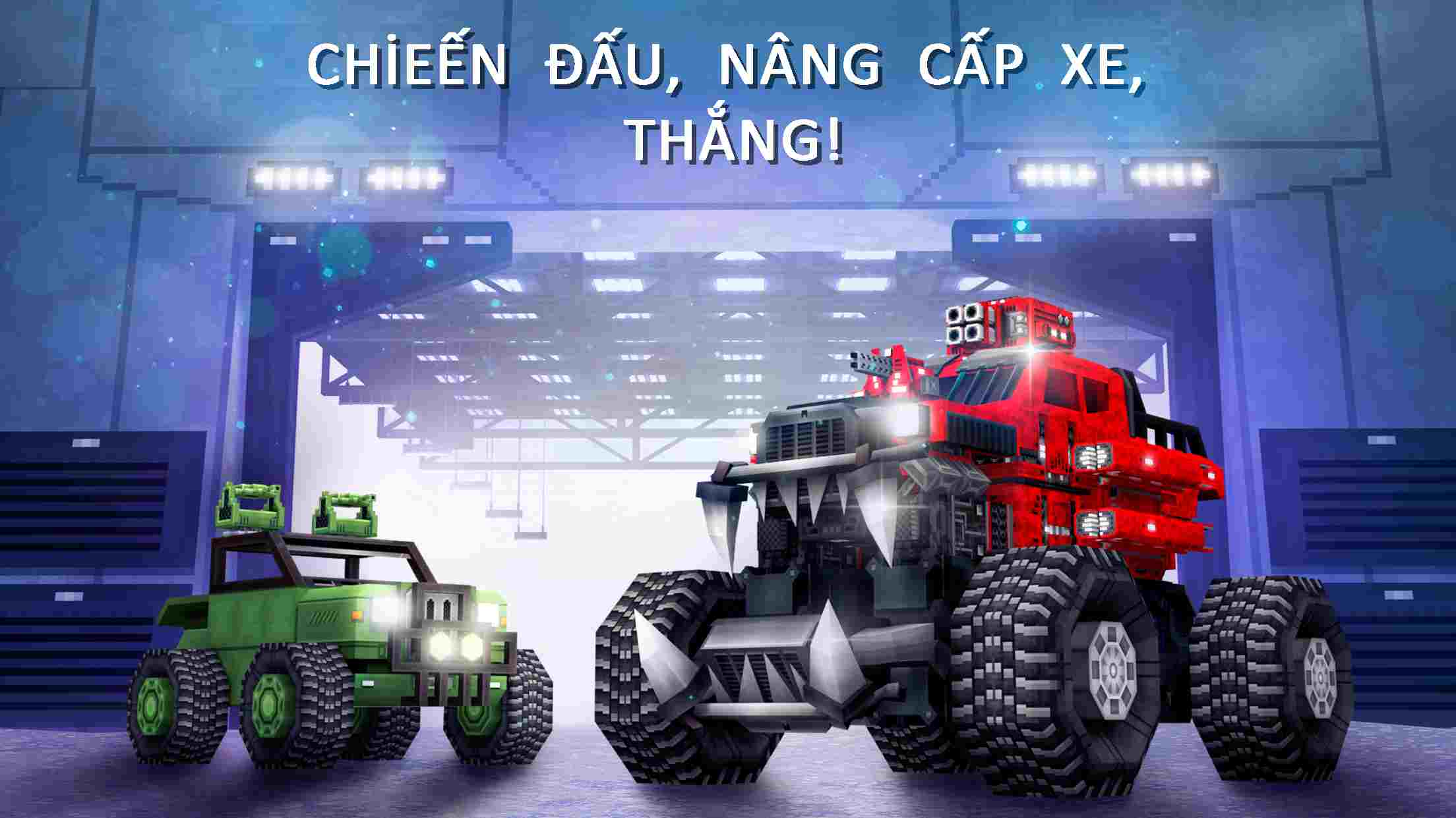 Blocky Cars APK 8.5.11 Menu VIP, Rất Nhiều Tiền, Không Chết, Sát Thương Cao