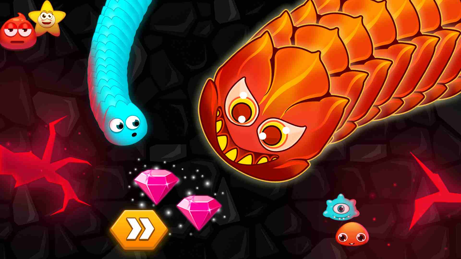 Worm Hunt 4.2.4 MOD Menu VIP, Rất Nhiều Tiền, Kim Cương, Không Chết, Đã Mở Khóa Skins APK