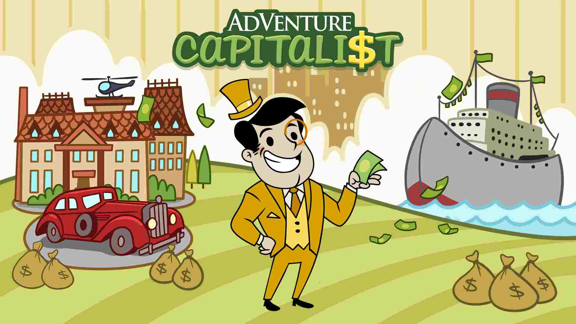 AdVenture Capitalist 8.22.1 MOD VIP, Rất Nhiều Tiền, Vé, Không QC APK