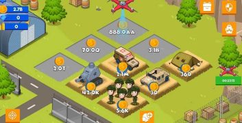 Idle Army Base 3.4.0 MOD Shopping Without Money APK image