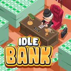 Idle Bank 2.0.3 MOD Menu VIP, Lots of Money gems, free shopping APK icon