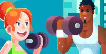 Idle Fitness Gym Tycoon 1.7.7 MOD Lots of Money APK image