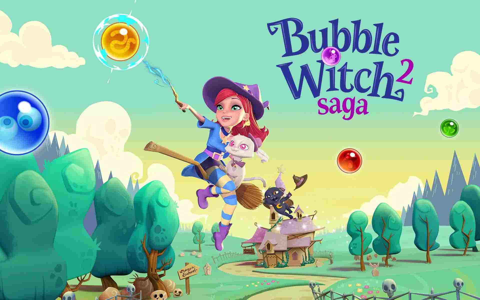 Bubble Witch 2 Saga 1.165.0 MOD VIP, Rất Nhiều Lượt Chơi, Mở Khóa Level APK