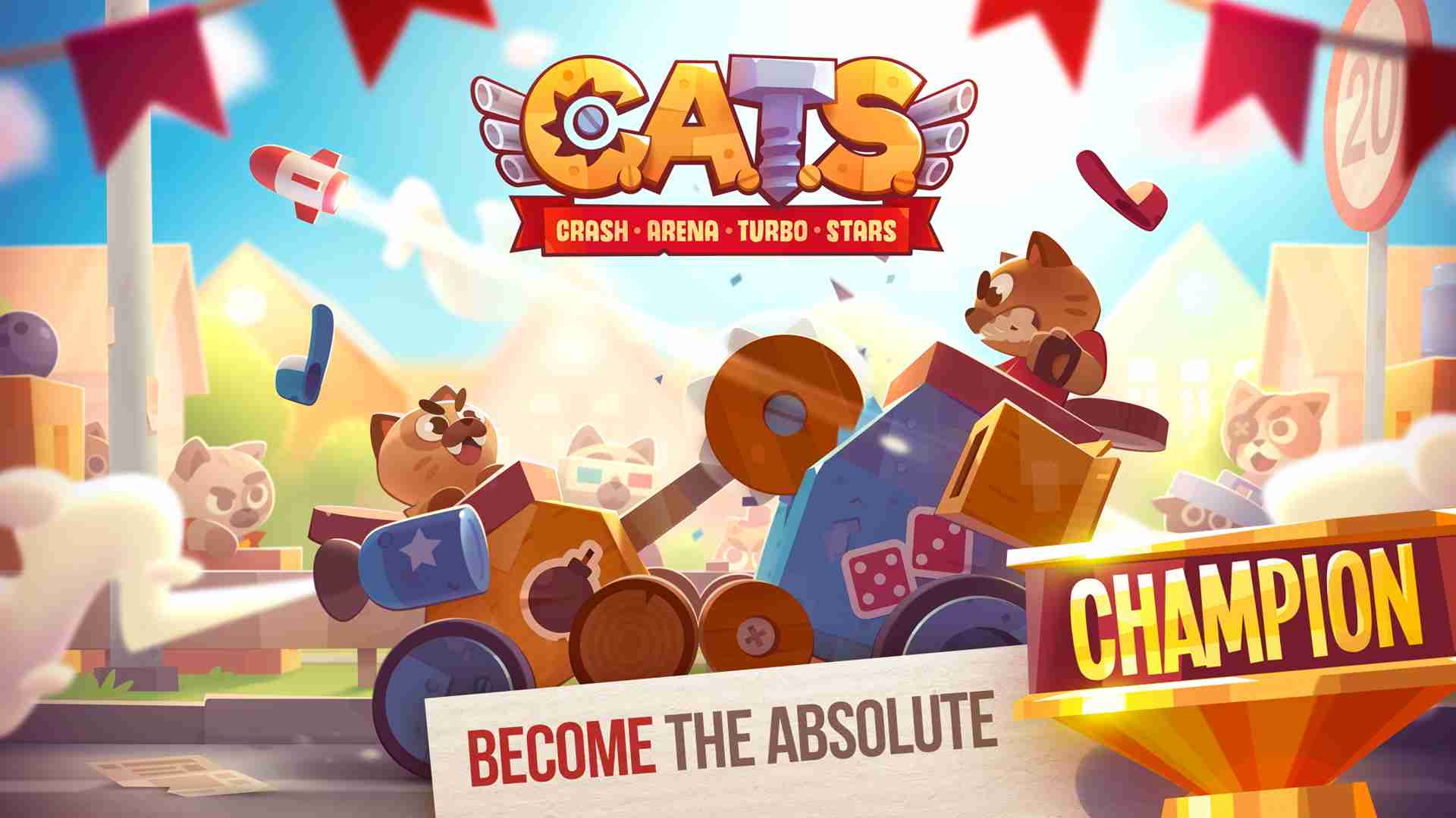 CATS: Crash Arena Turbo Stars 3.17 MOD Menu VIP, 1Hit, God Mode APK