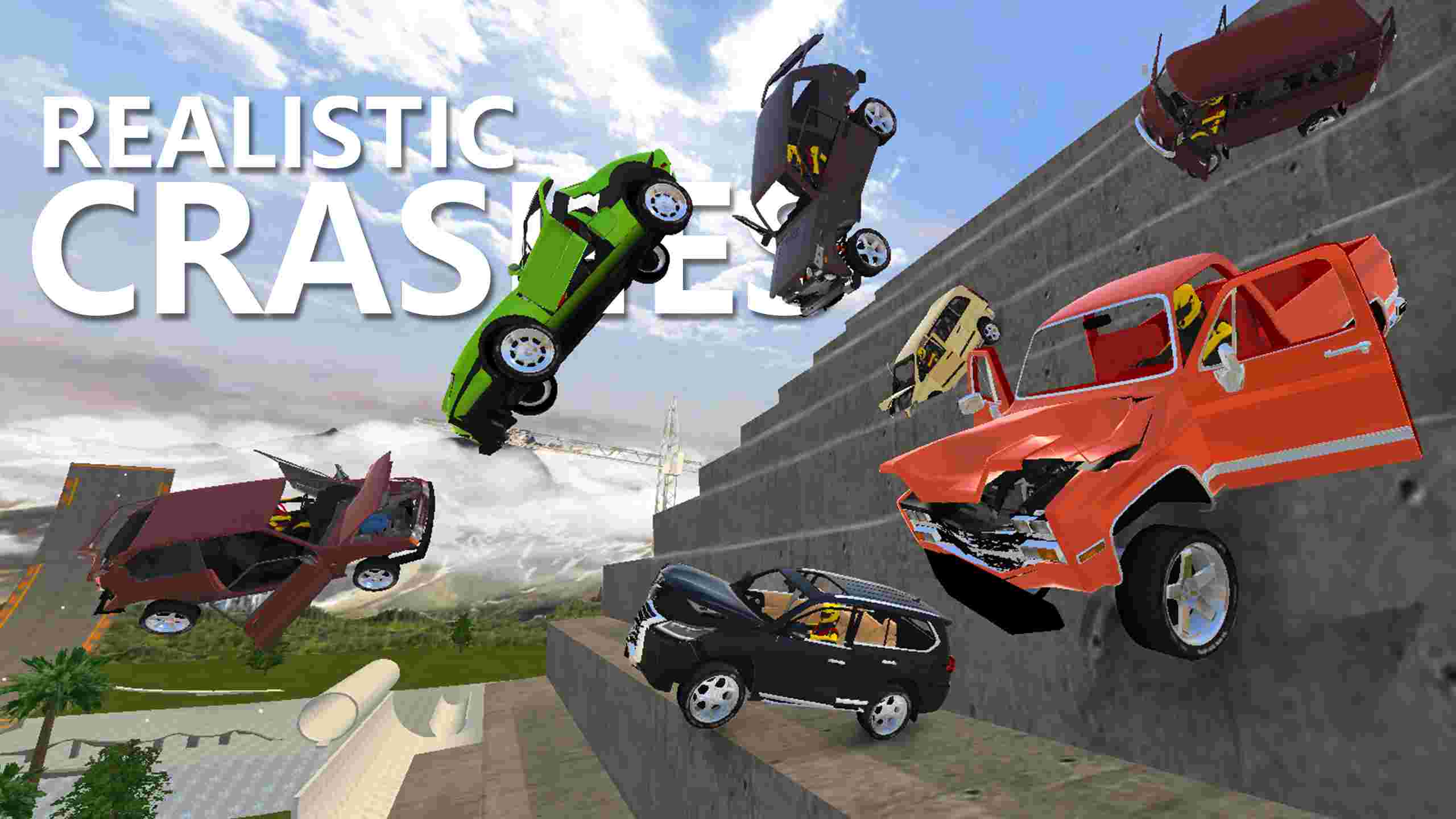 RCC – Real Car Crash Online 1.7.4 MOD Menu VIP, Rất Nhiều Tiền, Đã Mở Khóa Xe APK