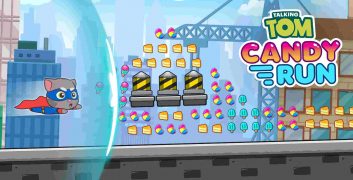 Talking Tom Candy Run 1.6.2.377 MOD Unlimited Candy, Gems APK image