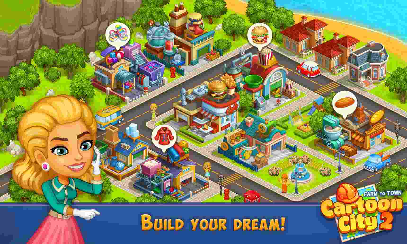 Cartoon City 2 3.36 MOD Menu VIP, Rất Nhiều Tiền, Nâng Cấp Miễn Phí APK