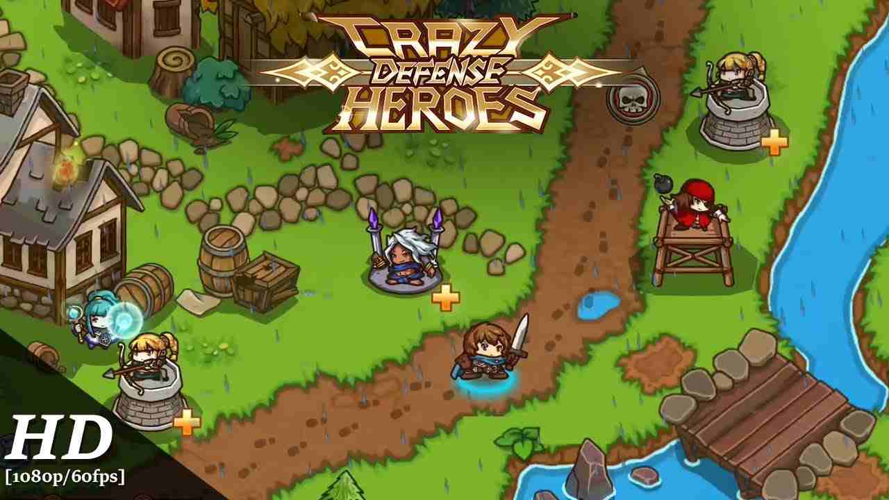 Crazy Defense Heroes 4.0.2 MOD Menu VIP, Lots of Money gems, free shopping, onehit, god mode APK