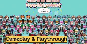 K-POP Idol Producer 2.11 MOD Menu VIP, Lots of Money stars, unlock all characters APK image