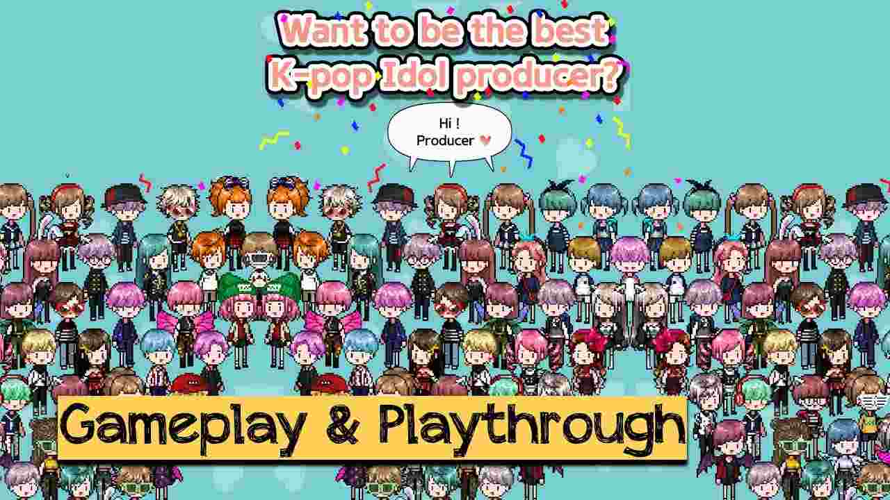 K-POP Idol Producer APK 2.19 Menu VIP, Rất Nhiều Tiền, Xu, Vé, Ngôi Sao