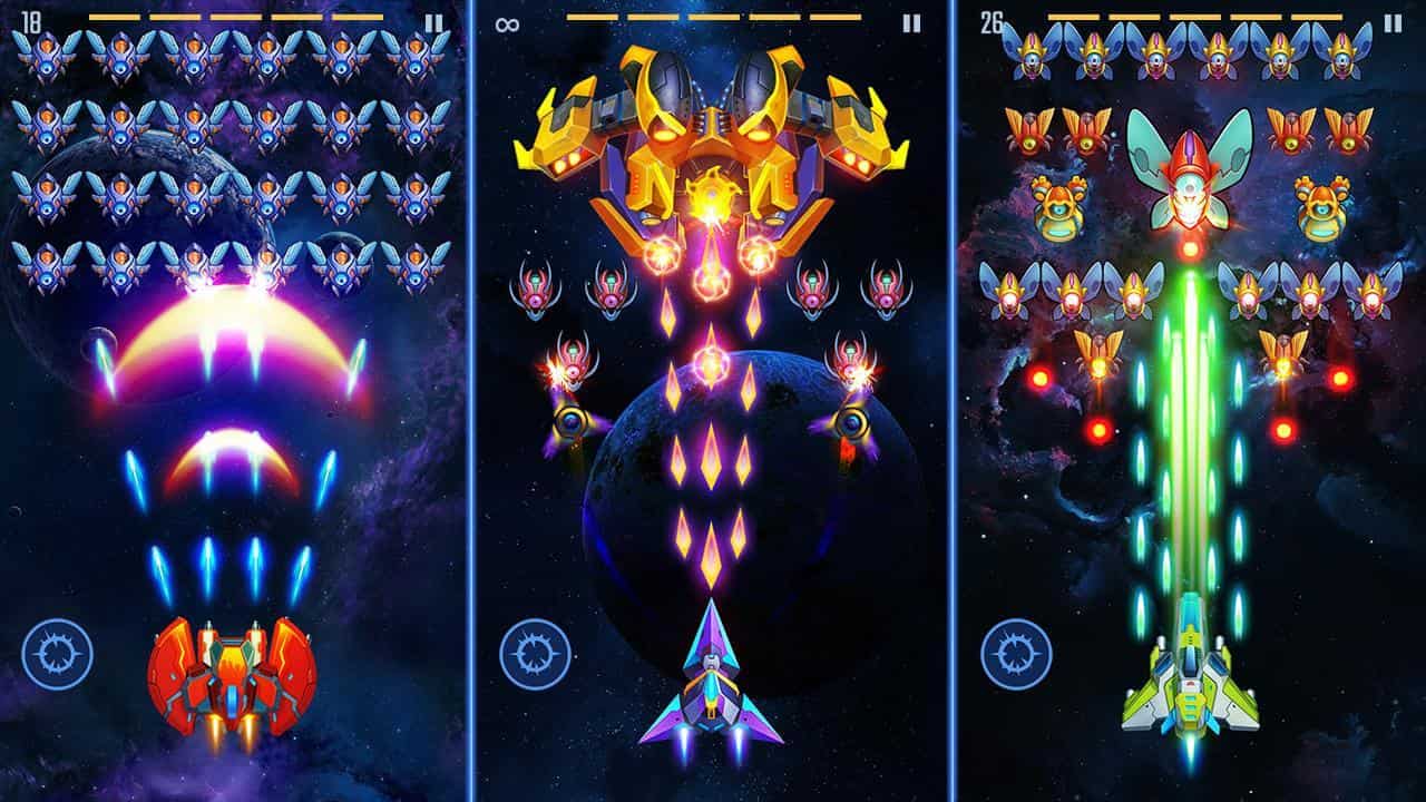 Hướng dẫn Tải Space Invaders: Galaxy Shooter 1.13 MOD Rất Nhiều Tiền, Full Kim Cương, Thẻ, Phần Thưởng APK