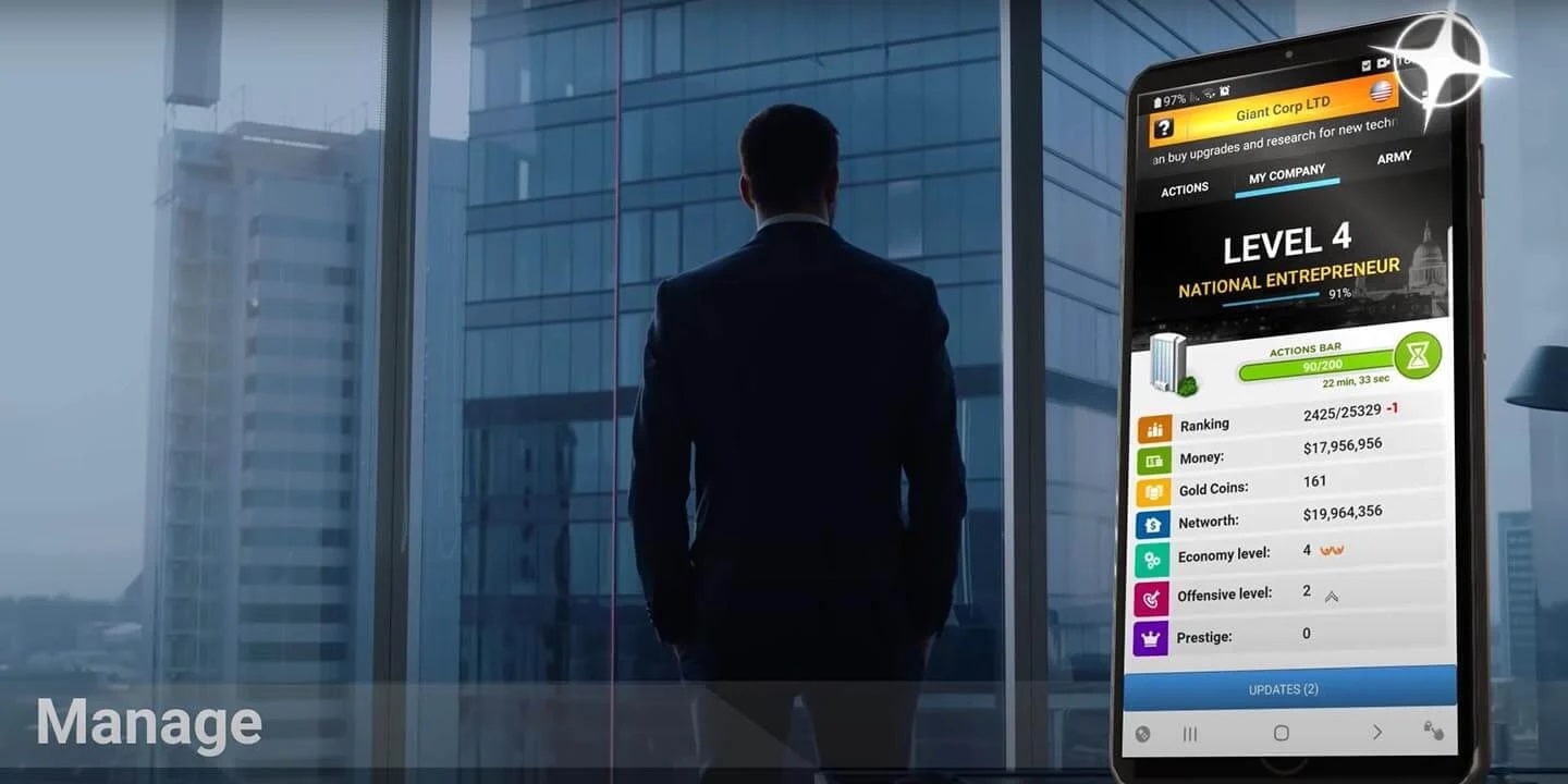 Tycoon Business Simulator 9.90 MOD Rất Nhiều Tiền, Vàng APK