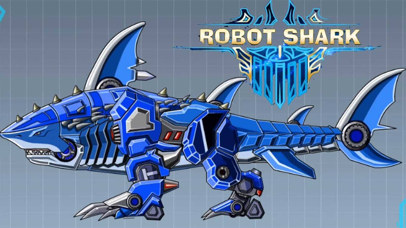 Robot Shark 3.4.3 MOD Menu VIP, Rất Nhiều Tiền, Kim Cương, Điểm Nâng Cấp APK