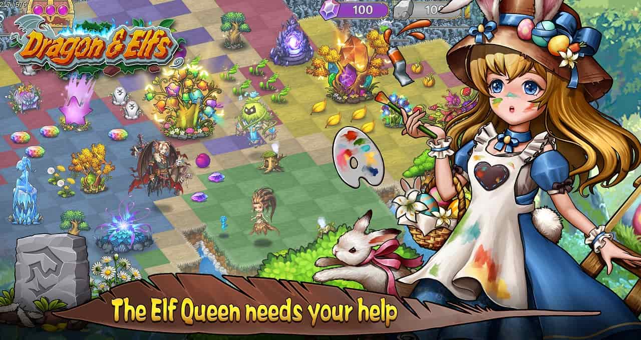 Dragon & Elfs 4.3.93 MOD Menu VIP, Rất Nhiều Tiền, Kim Cương, Mua Sắm 0Đ, APK