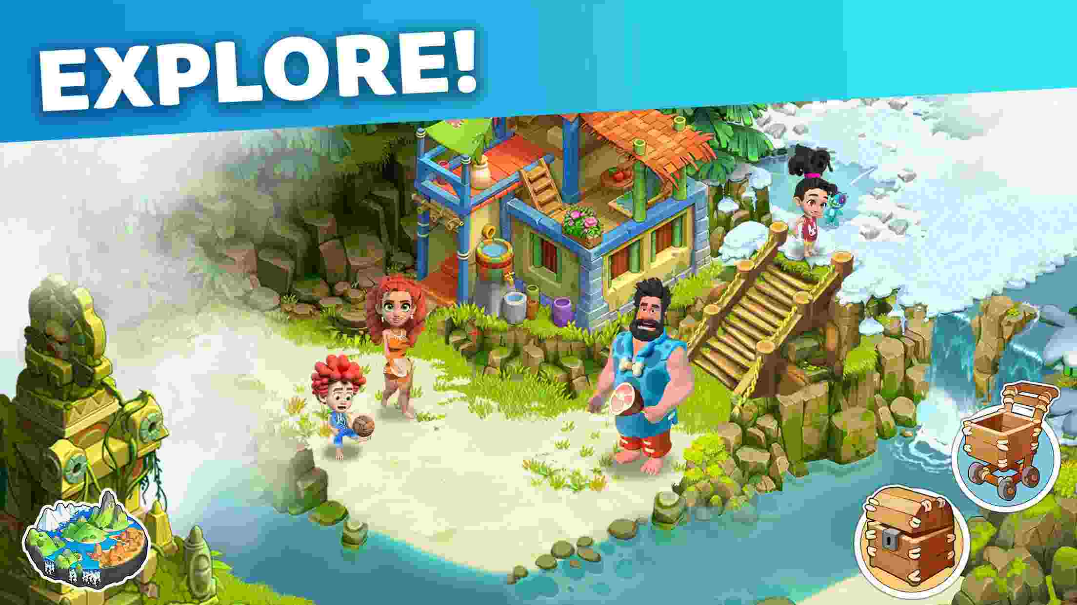 Family Island 2024174.1.56818 MOD Menu VIP, Mua hàng Free, Kim Cương, Tiền Thật APK