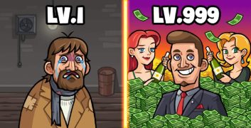 Idle Billionaire Tycoon 1.14.15 MOD Menu VIP, Lots of Money gems, free purchase APK image