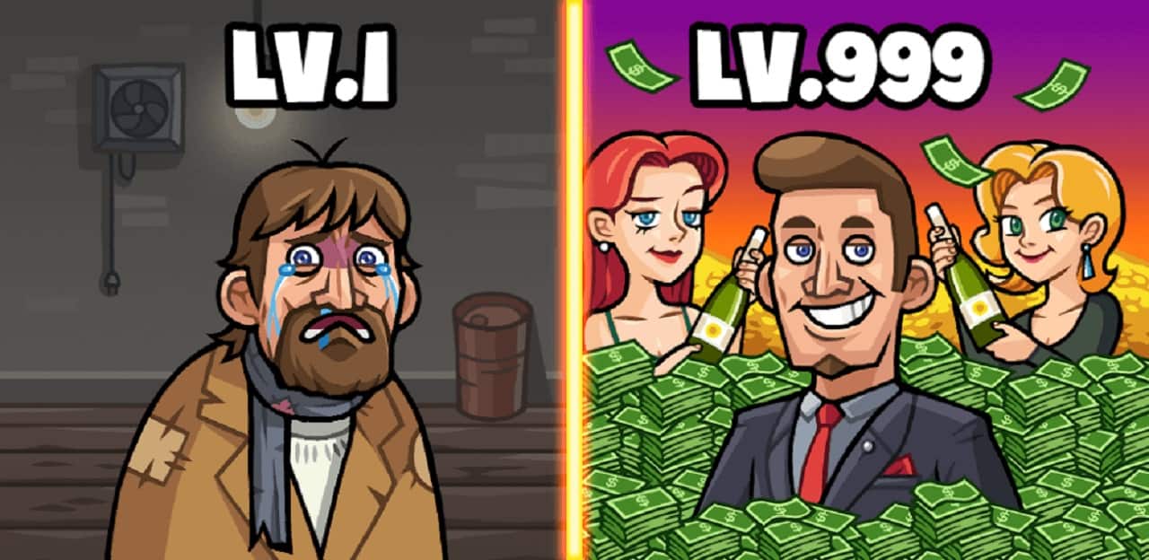 Idle Billionaire Tycoon 1.14.15 MOD Menu VIP, Rất Nhiều Tiền, đá quý, vàng, Không QC APK