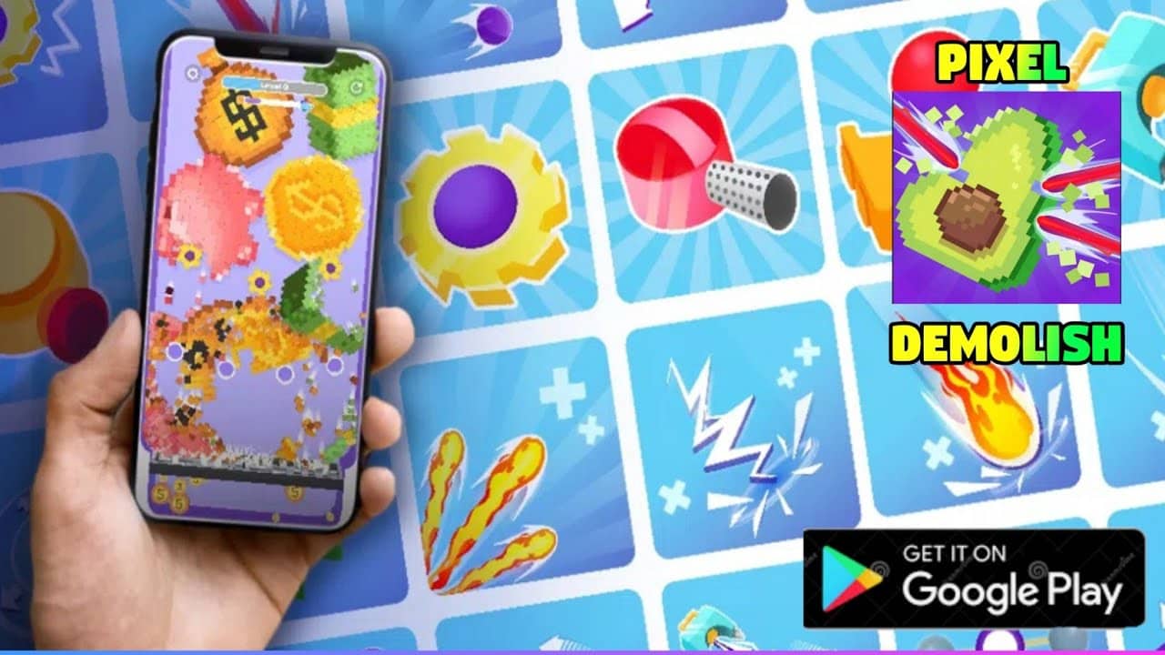 Pixel Demolish 4.0.0 MOD VIP, Rất Nhiều Tiền, Thiết Bị, Xóa Quảng Cáo APK