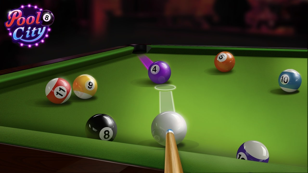 Tải Pooking – Billiards City 3.0.84 MOD Menu VIP, Tiền, Đường Kẻ Dài APK