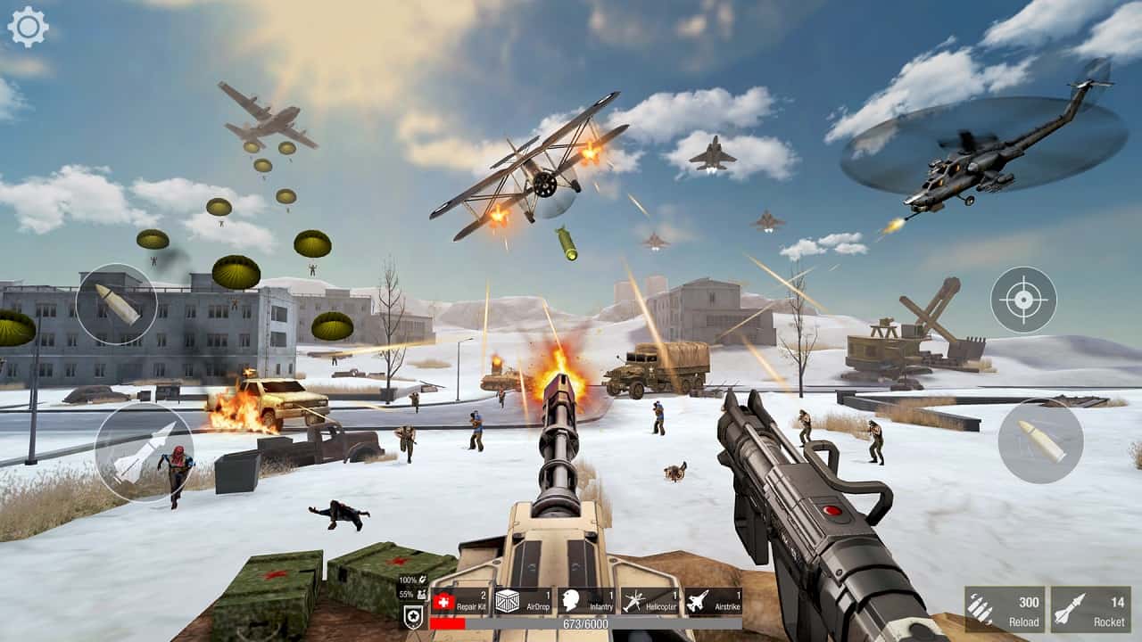 World War: Fight For Freedom 0.1.8.8 MOD Menu VIP, Lots of Money gold, all weapons unlocked, 1Hit, Fast reload APK