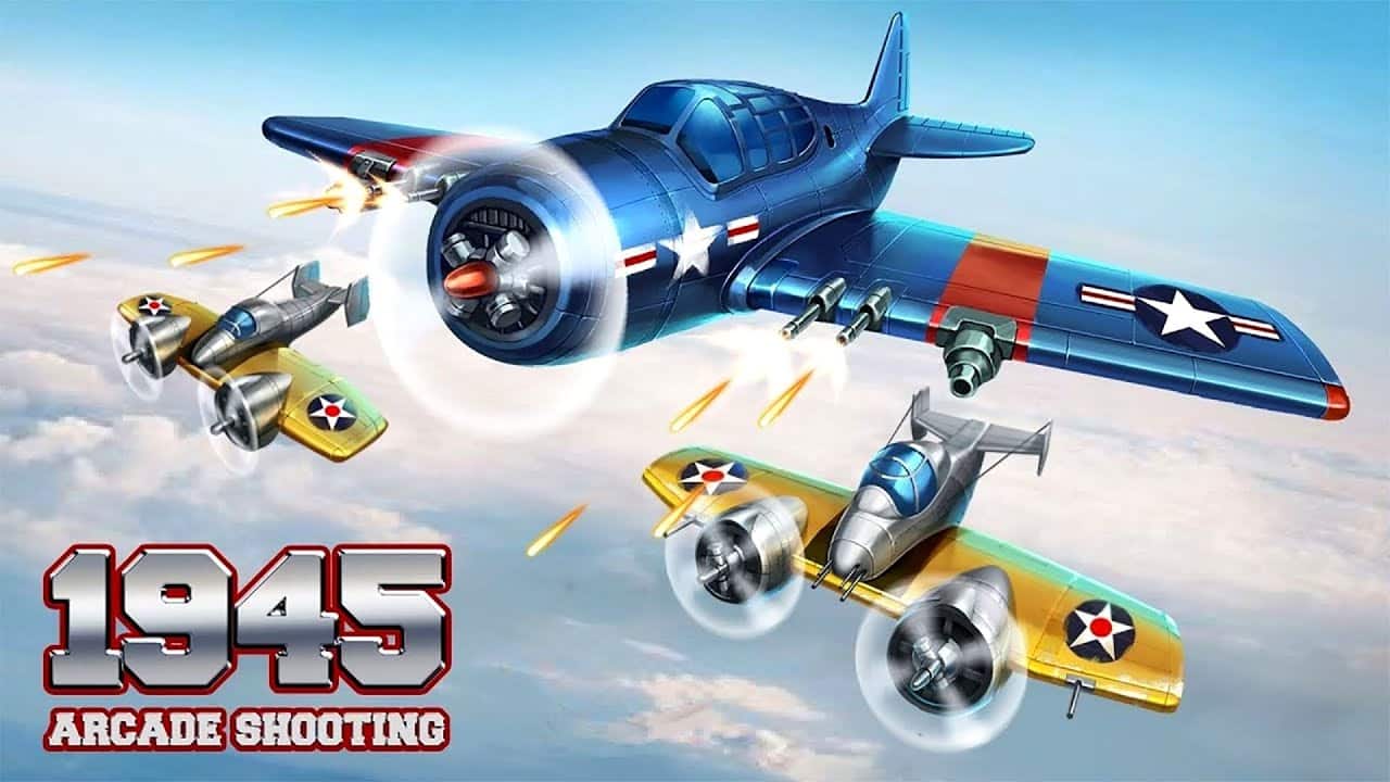 1945 Air Force 13.74 MOD Menu VIP, Lots of Money gems, 1Hit, God mode, No skill cd APK