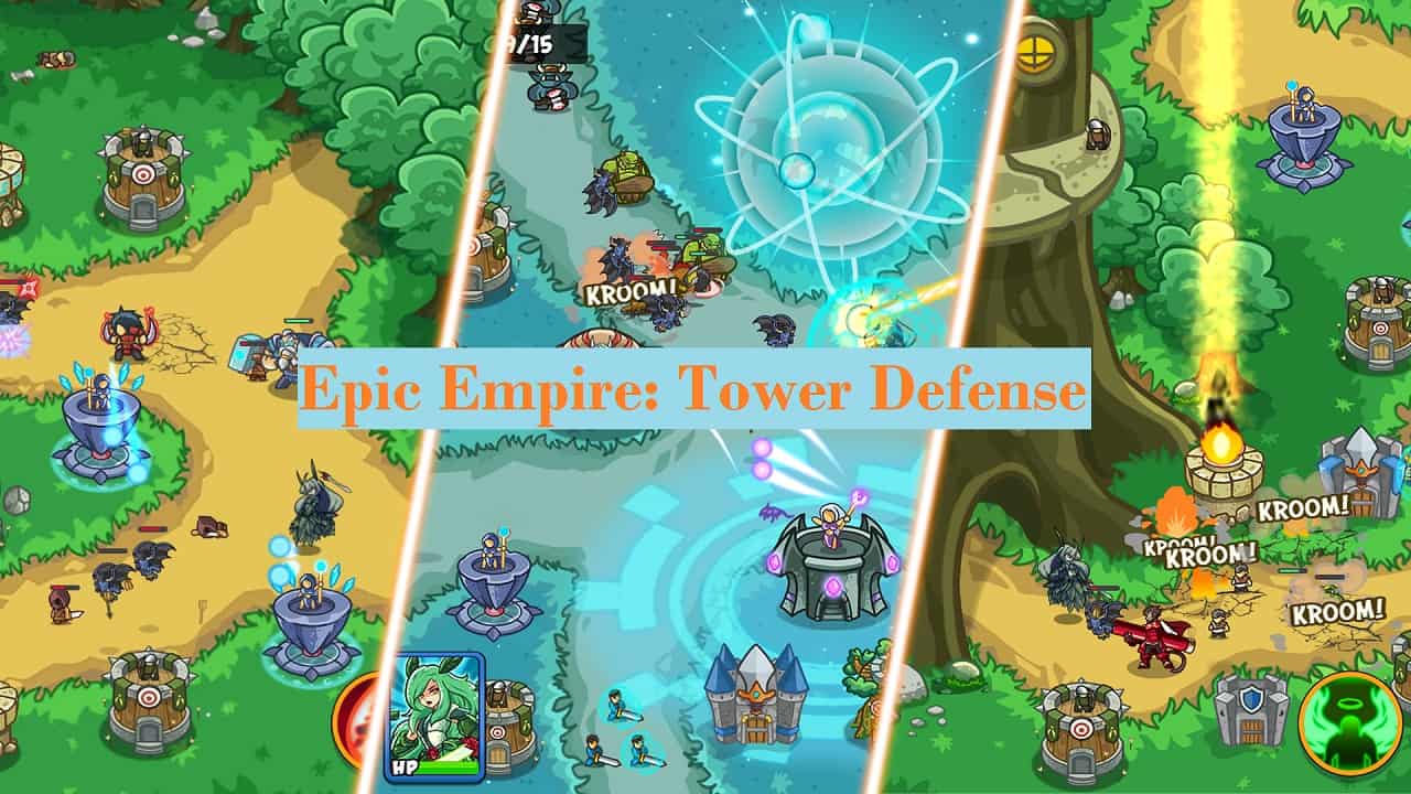 Epic Empire: Tower Defense APK 1.3 Menu VIP, God e, Gold, Đánh Quái +100 GEM