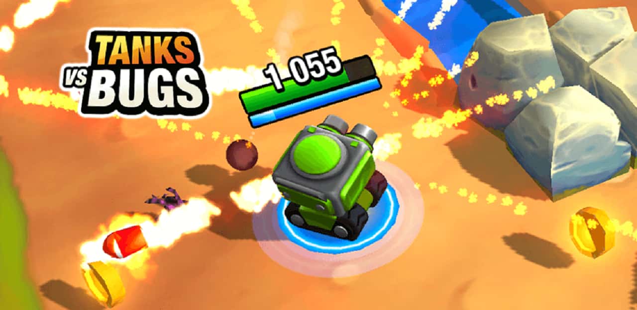 Tanks vs Bugs 1.2.5 MOD Menu VIP, Lots of Money gems, God mode, 1Hit, Speed, Frozen, ESP APK