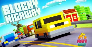 Blocky Highway Traffic Racing Mod Icon