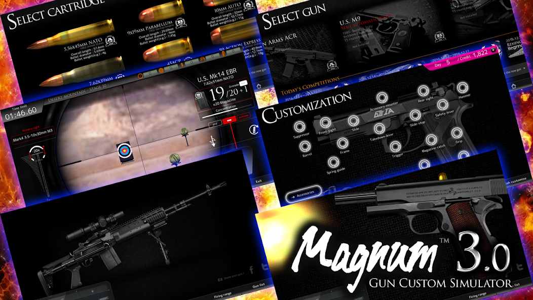 Magnum 30 Gun Custom Simulator APK 1.0617 Menu VIP, Rất Nhiều Tiền, Mở Khóa Súng