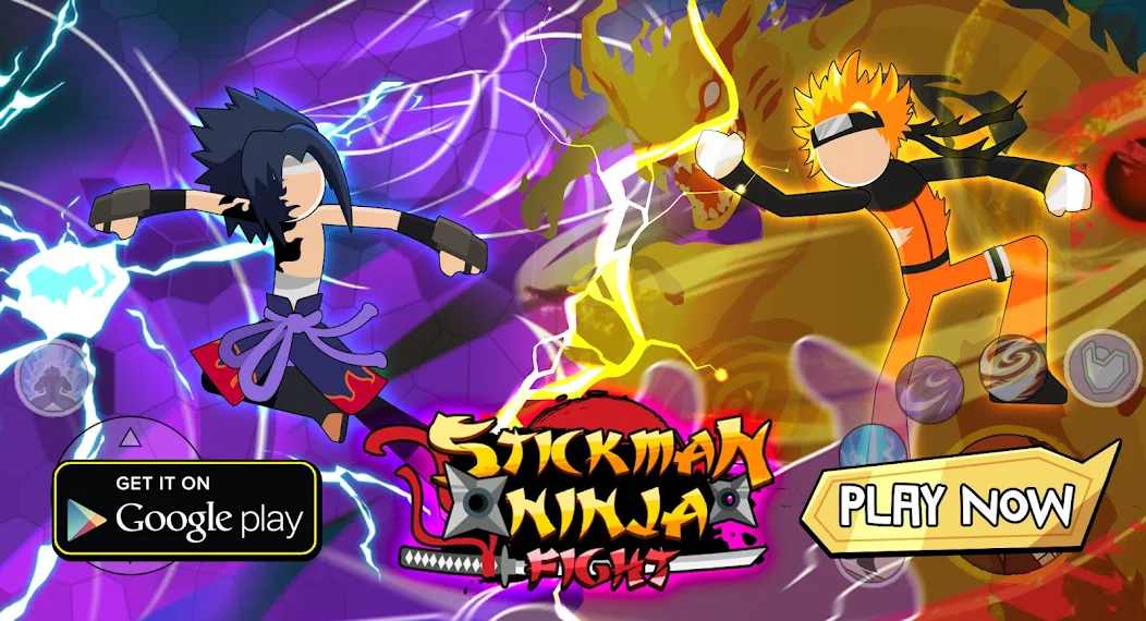 Tải Stickman Ninja Fight 4.1 MOD VIP, Nhiều Tiền, Bot ngu ngốc APK