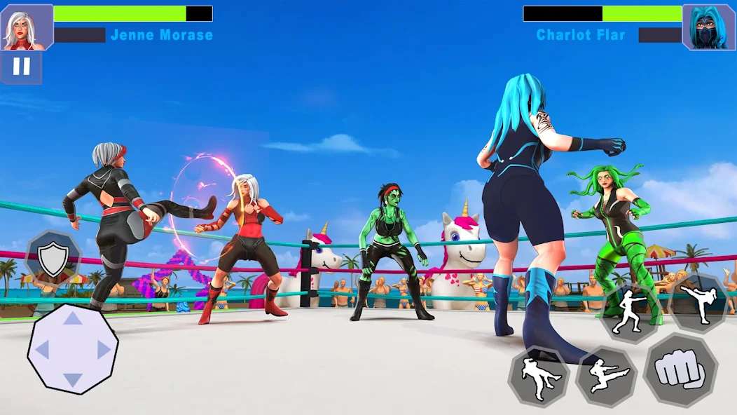 Tai Bad Girls Wrestling Game 